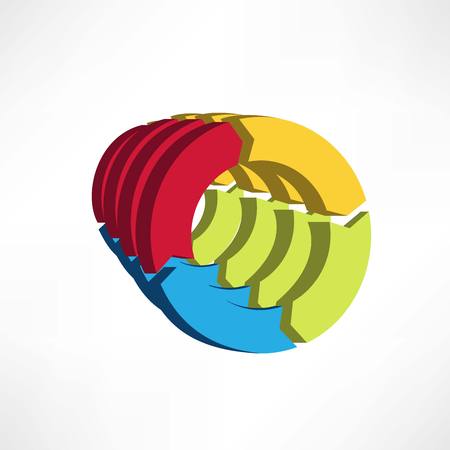 circular arrows iconのイラスト素材