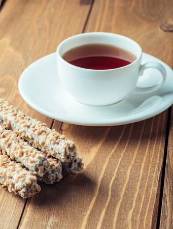 Tea and biscuitsの写真素材