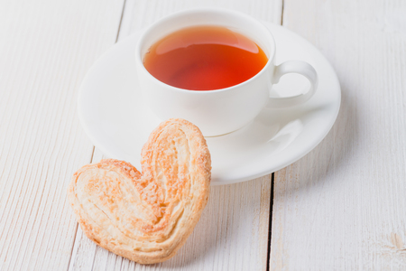 Tea and biscuitsの写真素材