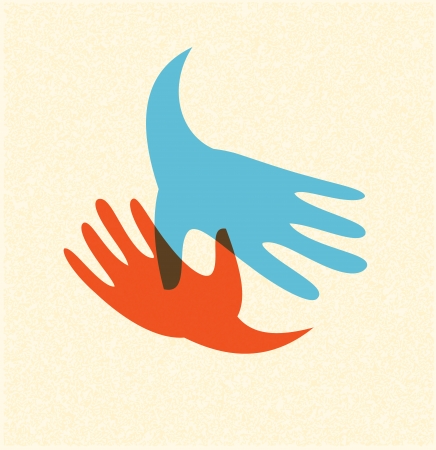 handshake and friendship iconのイラスト素材