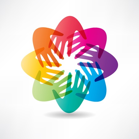 handshake and friendship iconのイラスト素材