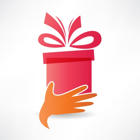 holiday gifts iconのイラスト素材