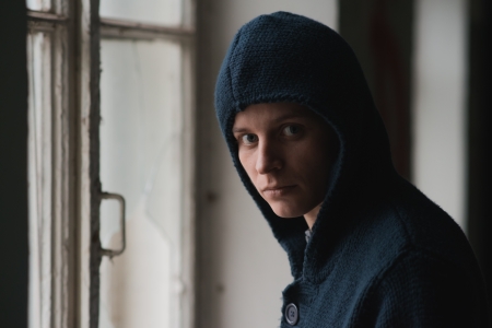 Man in depressionの写真素材