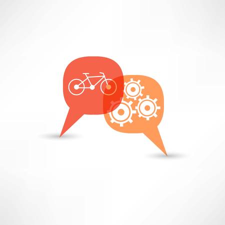 repair a bicycleのイラスト素材
