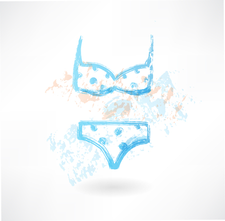 swimsuit grunge iconのイラスト素材