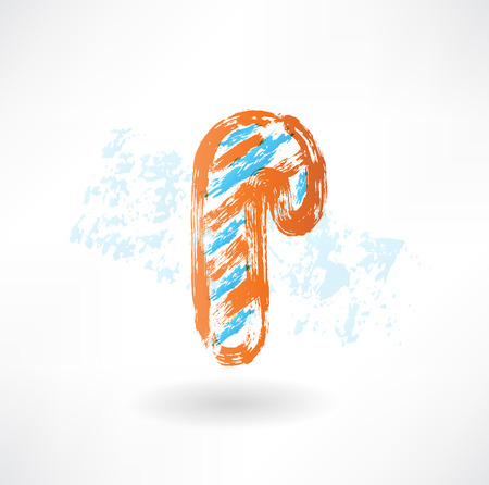 christmas candy grunge iconのイラスト素材