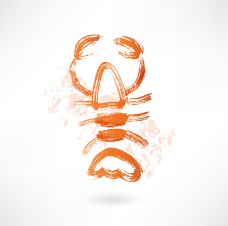 lobster grunge iconのイラスト素材