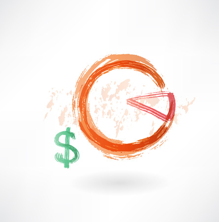 financial schedule grunge iconのイラスト素材