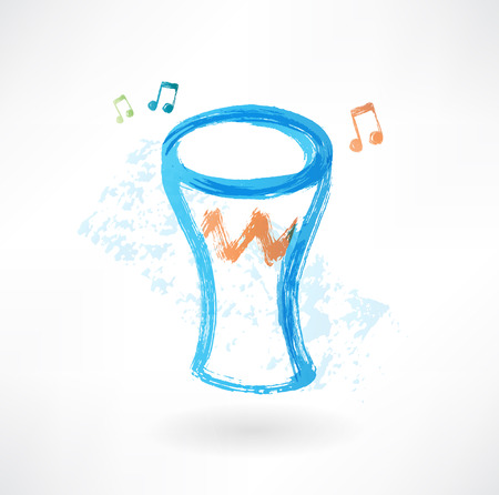 drum grunge iconのイラスト素材