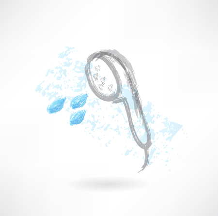 shower bath grunge iconのイラスト素材