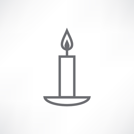 White candleのイラスト素材