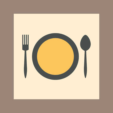 tableware iconのイラスト素材