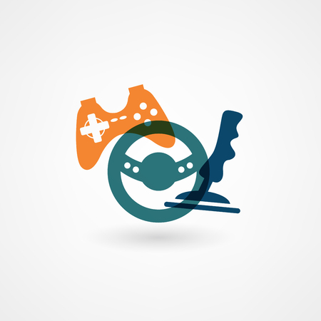 game joystick iconのイラスト素材
