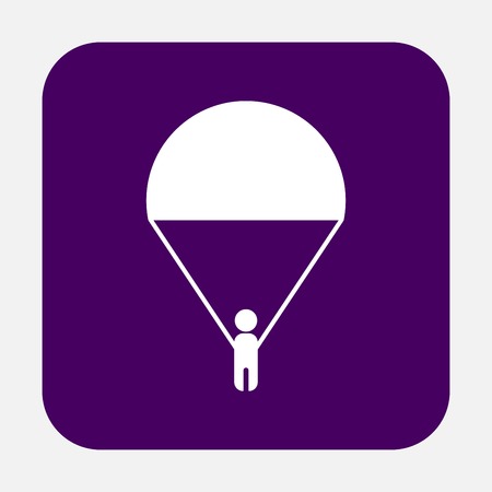 man on a parachuteのイラスト素材