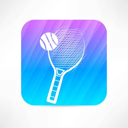 tennis racket iconのイラスト素材