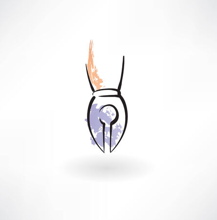 pen grunge iconのイラスト素材