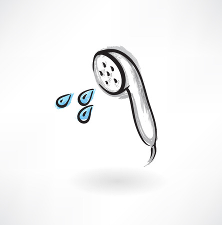 shower head grunge iconのイラスト素材