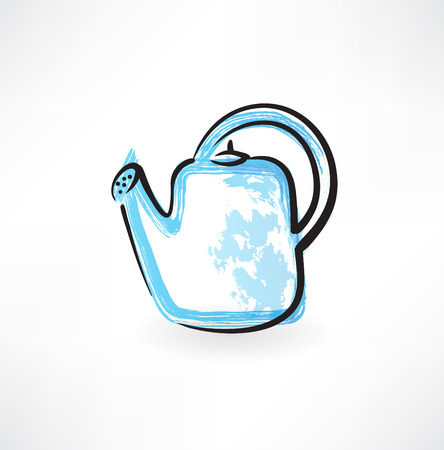 watering can grunge iconのイラスト素材