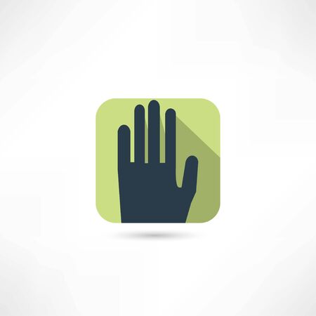 human palm iconのイラスト素材