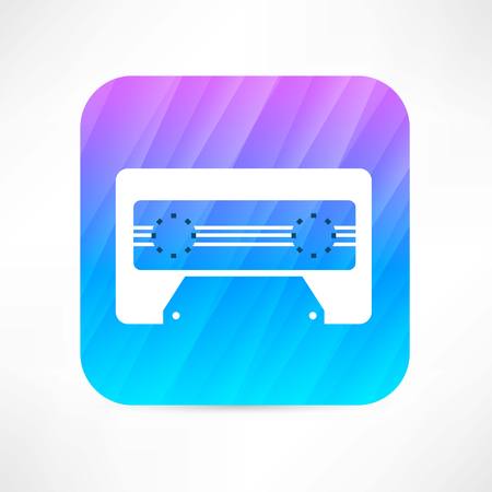 audio tape iconのイラスト素材