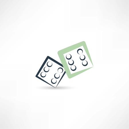 dice iconのイラスト素材