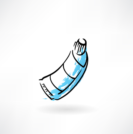 toothpaste grunge iconのイラスト素材