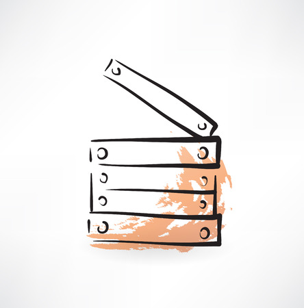 planking grunge iconのイラスト素材