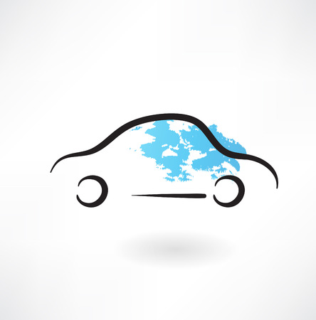 car grunge iconのイラスト素材