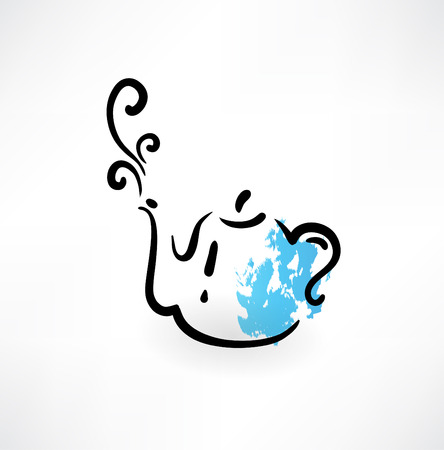 teapoy grunge iconのイラスト素材