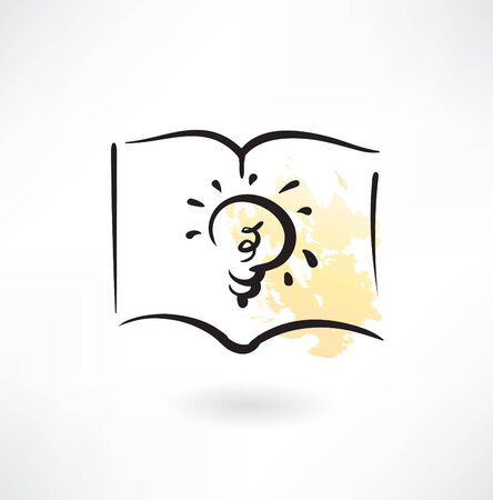 light bulb grunge iconのイラスト素材