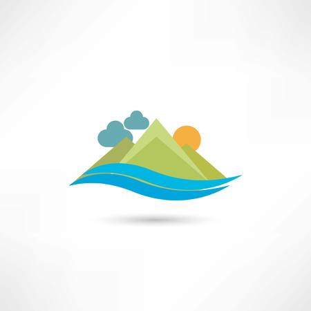 mountain iconのイラスト素材