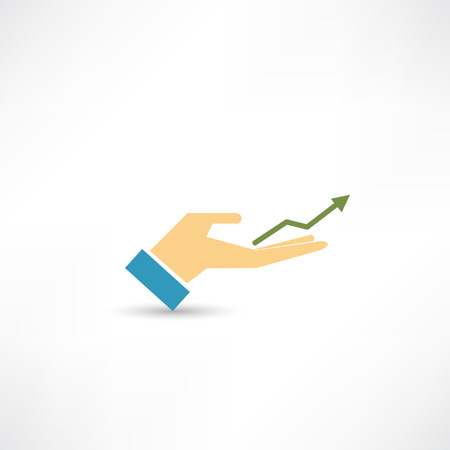 diagram of growth iconのイラスト素材