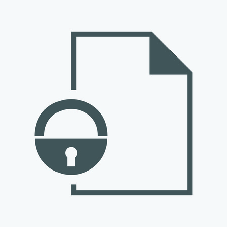 locked document iconのイラスト素材