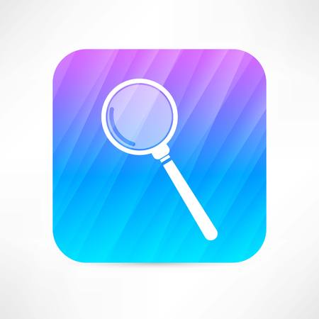 magnifier iconのイラスト素材