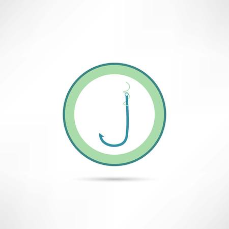 fishhook iconのイラスト素材
