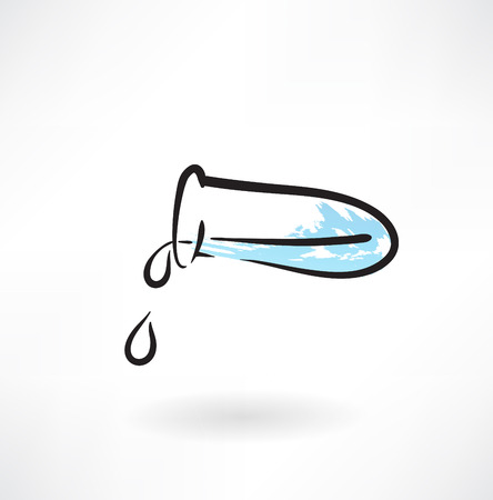test-tube grunge iconのイラスト素材