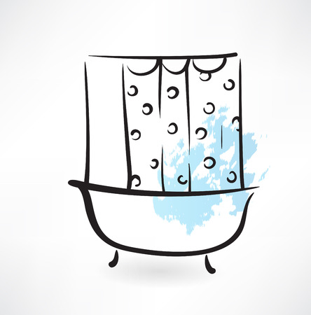 douche grunge iconのイラスト素材