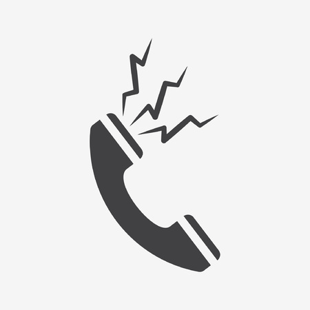 Telephone on white backgroundのイラスト素材