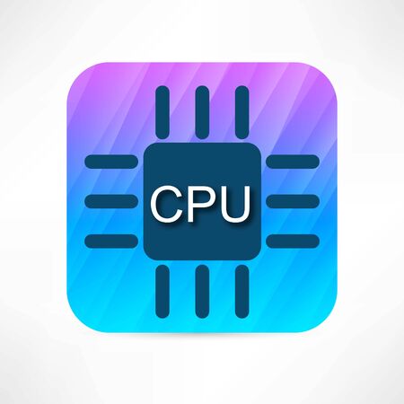 CPU iconのイラスト素材