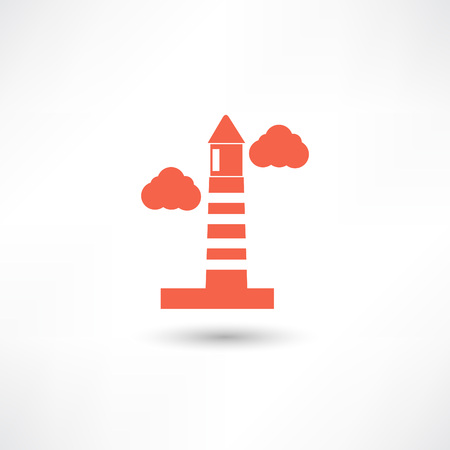 lighthouse iconのイラスト素材
