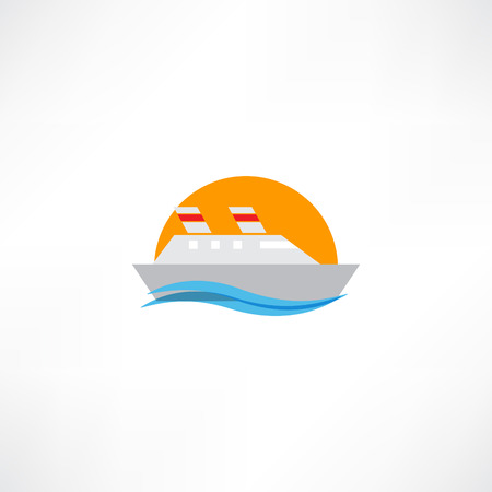 Steamboat Iconのイラスト素材