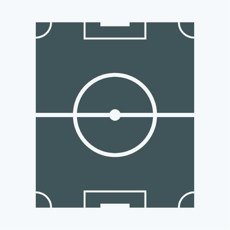 Soccer field - vectorのイラスト素材