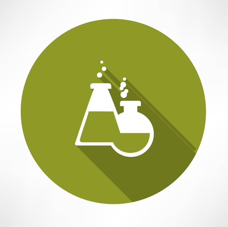 chemical flasks iconのイラスト素材