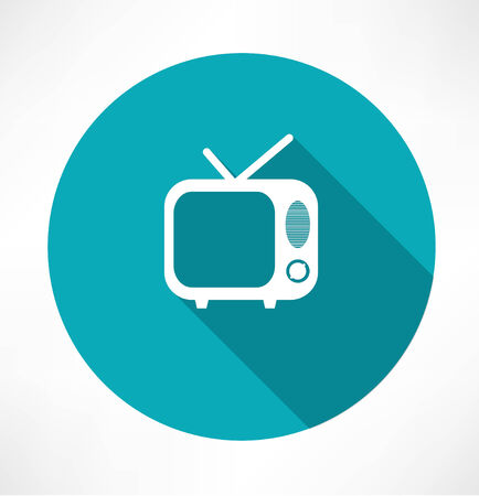 Retro TV icon のイラスト素材