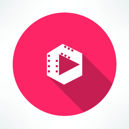 film play iconのイラスト素材