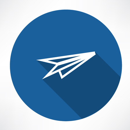 airplane paper signのイラスト素材