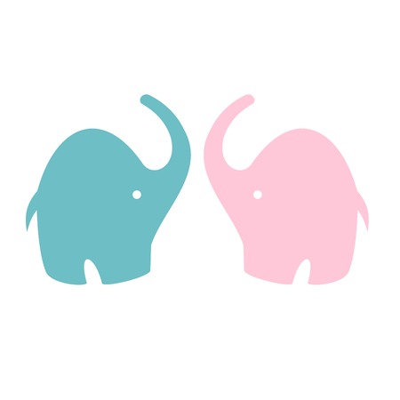 Cute Elephant - Vector File EPS10のイラスト素材