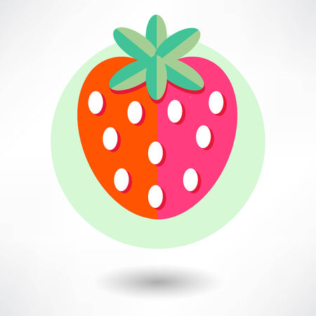 Strawberry Iconのイラスト素材