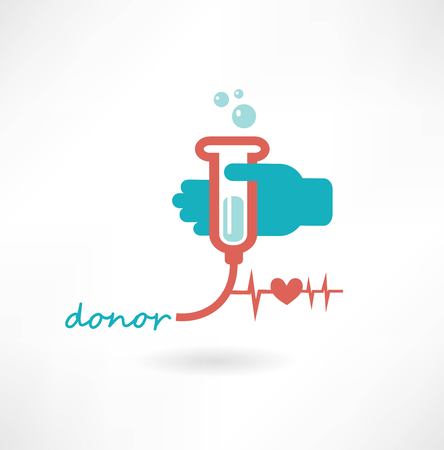 Blood Donation Concept Illustrationのイラスト素材