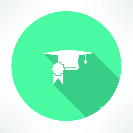 Square academic cap iconのイラスト素材